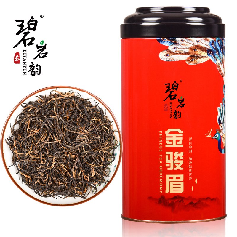 【自营】碧岩韵茶孔雀红罐金骏眉250g