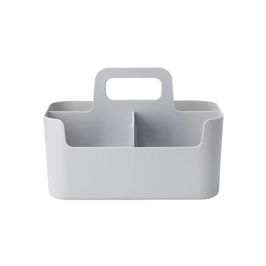 手提N塑料收纳篮 浅灰色 商品图0