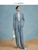 西嘉C+IMPRESS/西嘉秋季醋酸西装女外套翻领腰带直筒裤两件套装WT2303084 商品缩略图2