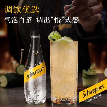 可口可乐怡泉（Schweppes） 无糖零卡 苏打水 汽水饮料 400ml*12瓶 商品图1