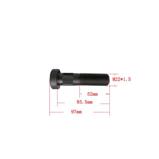 轮胎螺栓L85.5 钢板螺丝碟刹钢圈赛夫SAF1303107414 商品图0