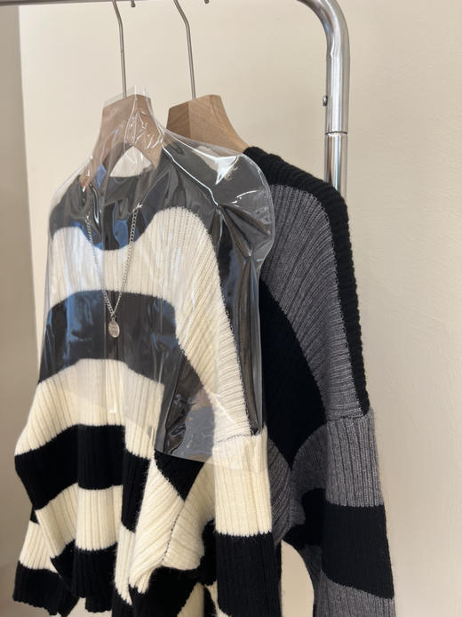 条纹经典毛衣送项链 商品图3