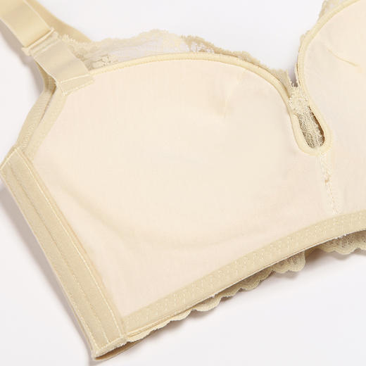 都市丽人聚拢升杯B杯适穿舒适更聚拢蕾丝内衣中厚款3/4杯常规文胸树脂胶圈四排扣新年本命年红品YB31A5 商品图5