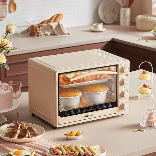 【小程序】小熊电烤箱 DKX-B40L9 暖杏色 机械式控制 商品图4