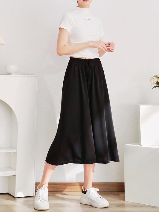 【小个子救星】王炸裤型遮肉神器七分阔腿裤 舒适亲肤 垂感抗皱 显高显瘦 时尚百搭 商品图1