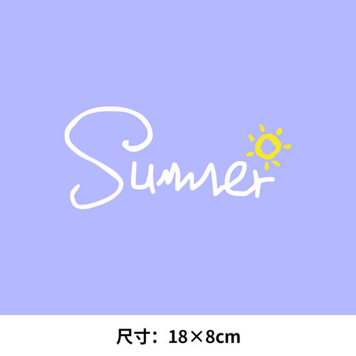 卡通动漫夏天字母衣服热转印烫画贴图案DIY辅料卫衣T恤新款图案 商品图0