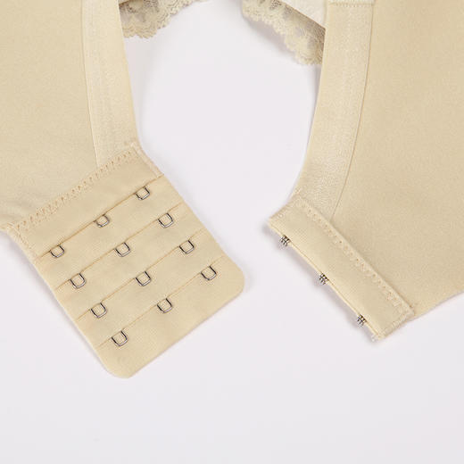 都市丽人聚拢升杯A杯适穿舒适更聚拢蕾丝内衣加加厚款3/4杯常规文胸无钢圈三排扣新年本命年红品YB35A1 商品图8