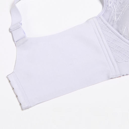 都市丽人完美包容C杯适穿蕾丝内衣超薄款3/4杯常规文胸无钢圈四排扣新年本命年红品YB32S3 商品图10