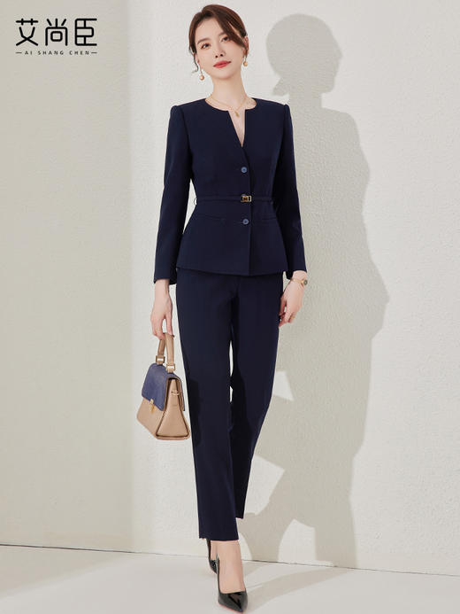 气质西装套装女春秋酒店经理工作服高端气质公务员面试正装小西服 商品图2