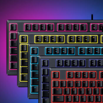 雷蛇（Razer）雨林狼蛛V3 轻机械游戏键盘 电竞游戏键盘 104键 带腕托 RGB背光灯效 商品图1