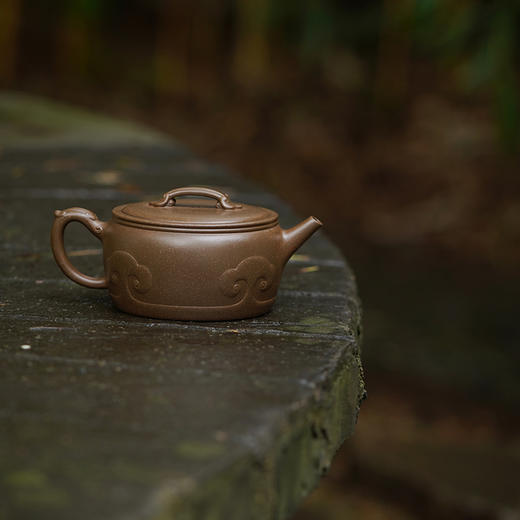 龙德堂陶艺 汤宣武制 《双龙如意》抹茶青 240cc 库存请咨询客服 商品图1