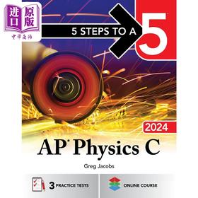 【中商原版】5 Steps to a 5 AP Physics C 2024 新版五步速成系列 AP考试物理C 2024 英文原版 进口图书 McGraw Hill教辅