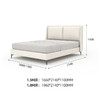 喜梦宝软包床意式简约生态真皮床主卧室婚床双人床 商品缩略图1