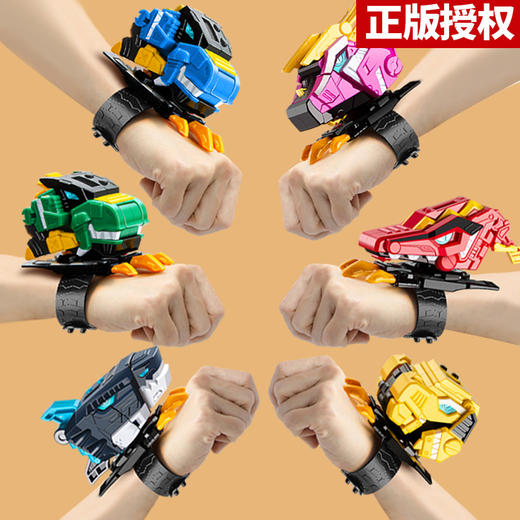 「数款可选」迷你特工队手表变形玩具金刚机器人电子恐龙力量男孩子 商品图0