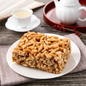 稻香村糕点黑糖味沙琪玛500g盒装1斤 传统早餐零食 送老人小孩年货礼盒 商品图7