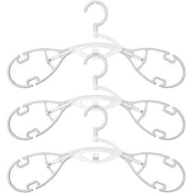 衣物速干衣架3个装 浅灰色