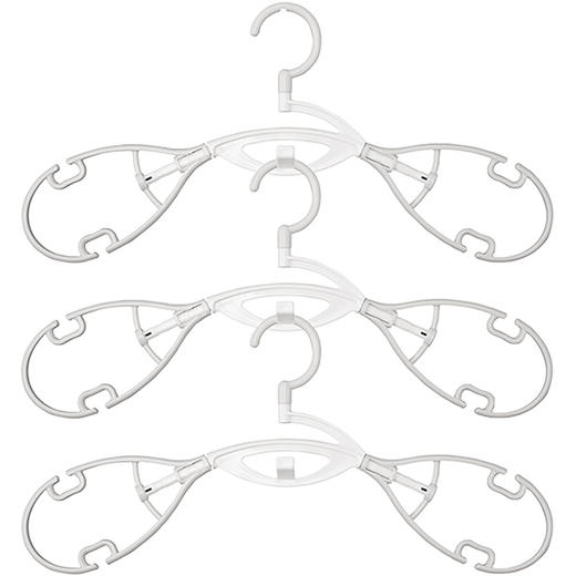 衣物速干衣架3个装 浅灰色 商品图0