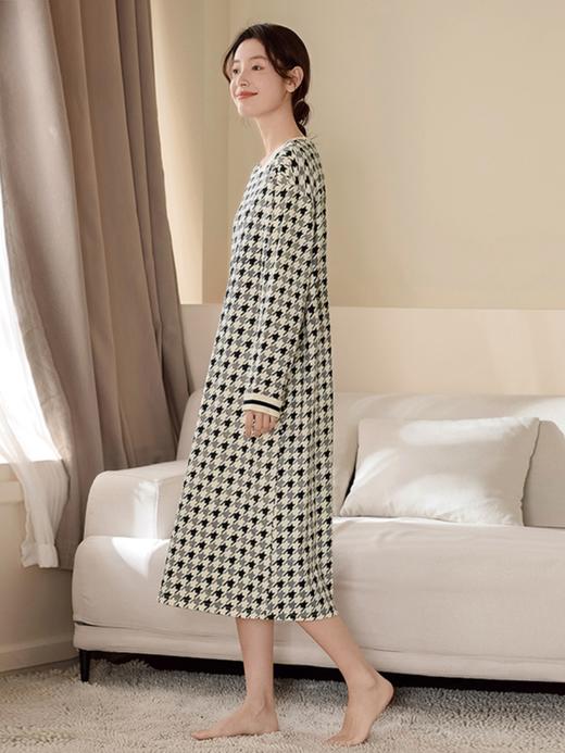 康妮雅睡衣女式长袖睡裙 商品图3