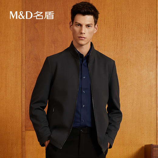 【三防面料】MD名盾男休闲夹克立领防水秋季商务行政外套91564 商品图3
