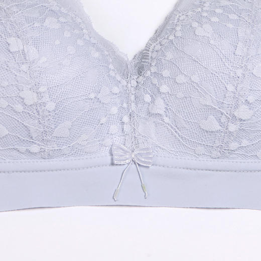 都市丽人少女优选A杯适穿蕾丝内衣薄款三角杯少女文胸无钢圈三排扣BB32F4 商品图4