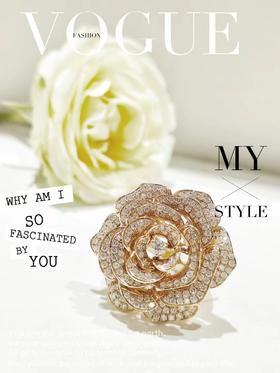 2F JCL  宝石城  18K玫瑰金钻戒