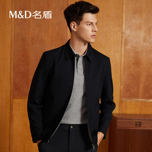 【三防面料】MD名盾夹克翻领防水防污华夫格秋季商务外套男91563 商品图1