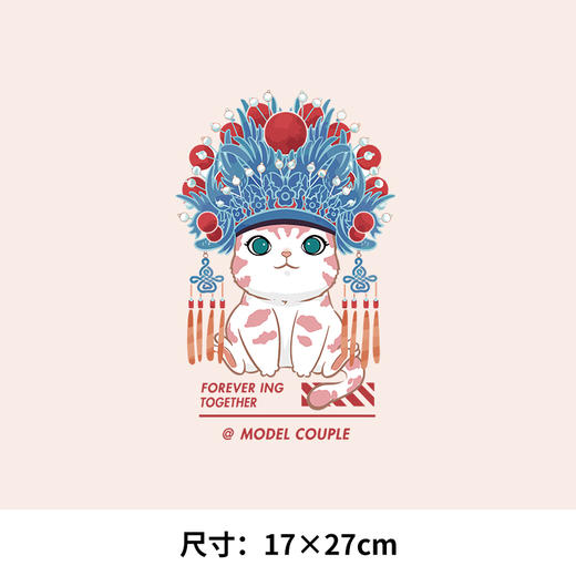 亲子卡通图案恐龙宝宝中国风戏曲国潮猫热转印烫画贴衣服定做 商品图3
