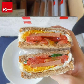 泓一奇亚籽全麦面包1斤手撕早餐面包健身粗粮无蔗糖代餐零食500g 商品图4