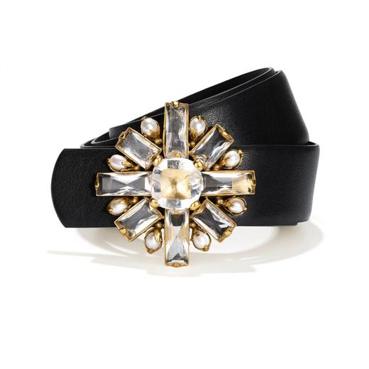 订购6个月到｜Goossens Paris-Stone-十字 岩石水晶 珍珠 腰带［法国设计师］ 商品图0