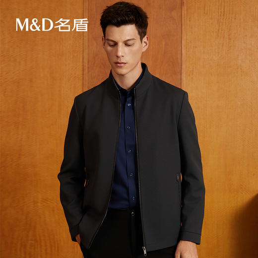 【三防面料】MD名盾男休闲夹克立领防水秋季商务行政外套91564 商品图0