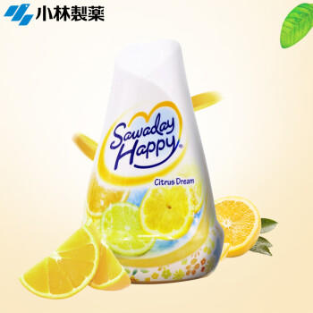 小林制药（KOBAYASHI）进口空气清新剂固体香薰芳香剂室内香氛厕所除味剂柑橘香120g 商品图1