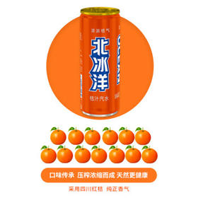 北冰洋桔汁橙汁汽水经典口味碳酸饮料330ml12整箱送礼礼品礼盒火锅聚餐