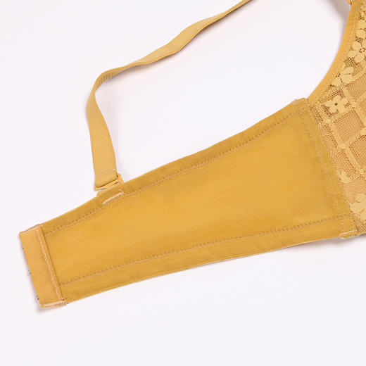 都市丽人自然舒适B杯适穿蕾丝内衣薄款3/4杯常规文胸无钢圈三排扣LB35M1 商品图7