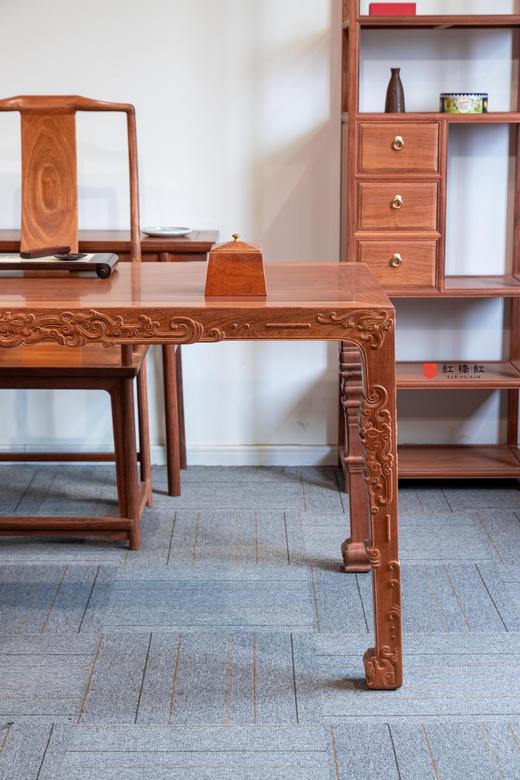 红桥红  家具严选  缅甸花梨（大果紫檀）【书房混搭八件套】 商品图7