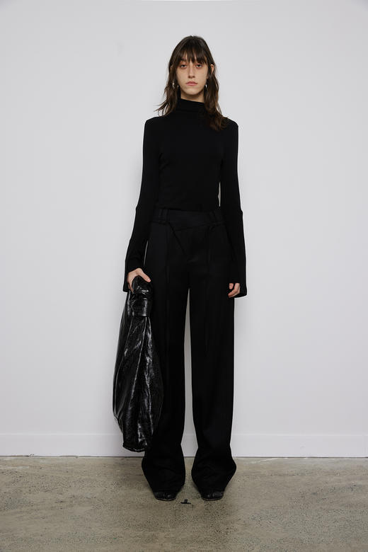 莱赛尔拼接袖打底衫 商品图0