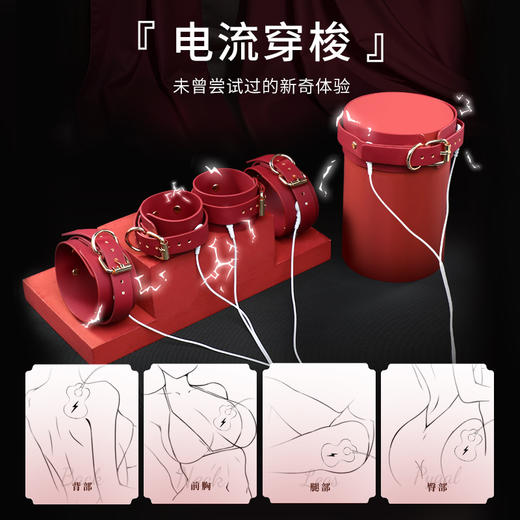 【情趣用品】谜姬 电击SM皮革套装 商品图2