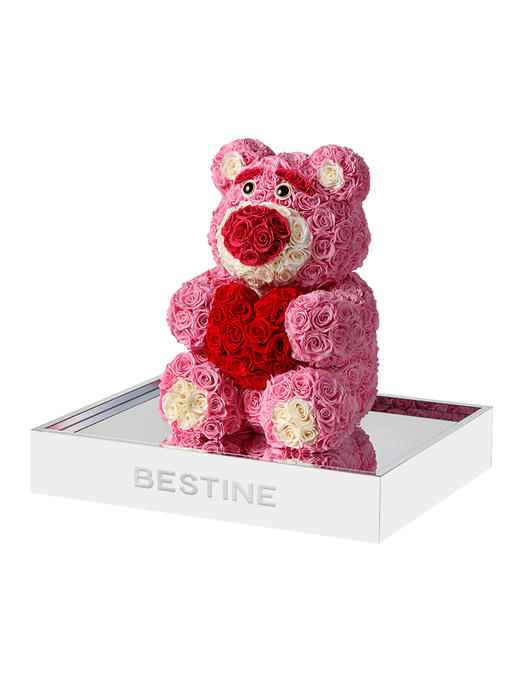 VBEINGS花语 迪士尼草莓熊 永生花 玫瑰花礼盒送女友老婆纪念日生日礼物 商品图5