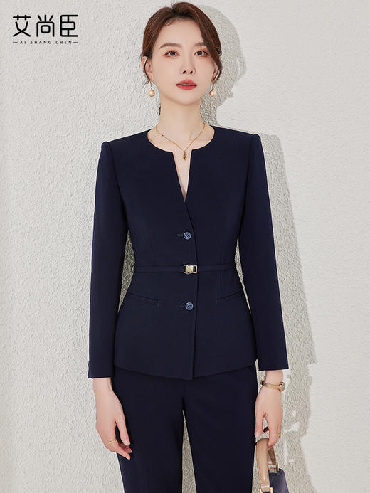气质西装套装女春秋酒店经理工作服高端气质公务员面试正装小西服 商品图0