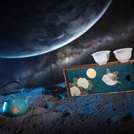 朱炳仁·铜 月上枝头茶礼套装 汲古画之灵感化逐月之可掬 商品图6