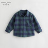 马克珍妮秋装新款 男童学院风纯棉格纹衬衫 儿童衬衣231839 商品缩略图2