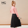 mc2黑色背心裙+粉色短外套女装2023秋季新款舒适两件套茶歇法式风 商品缩略图2