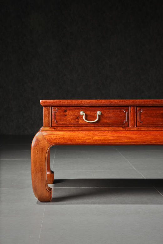 红桥红  家具严选  缅甸花梨（大果紫檀）【216弯腿 五抽屉 电视柜】 商品图2