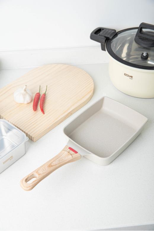 【KEYIOW玉子烧方形锅】♨️KEYIOW 玉子烧方形锅-火爆ins明星圈，😁铝压铸锅身，隔热防烫手柄，还可以悬挂，家庭收纳必备 商品图2