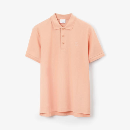 BURBERRY 巴宝莉 男士TB专属标识装饰珠地网眼布棉质短袖Polo衫 粉色 8070168 B6005 商品图0