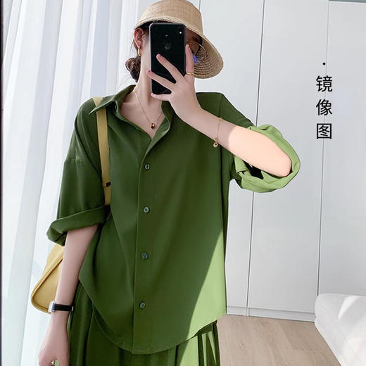 裁缝学苑AS81 落肩中袖衬衫纸样阔腿裤套装衬衣裤子打版裁剪样板 商品图2