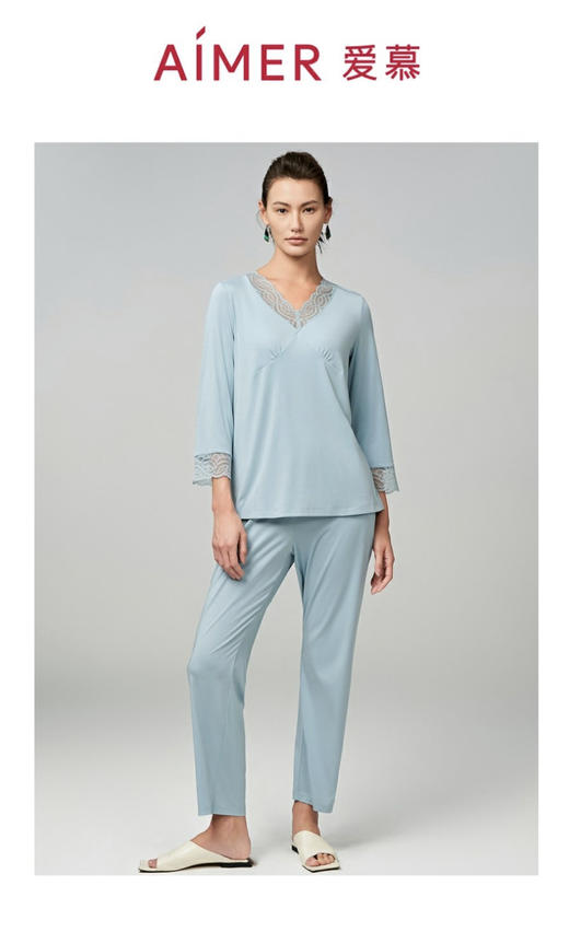 5F AIMER 爱慕1993-简韵分身套头家居服 商品图0