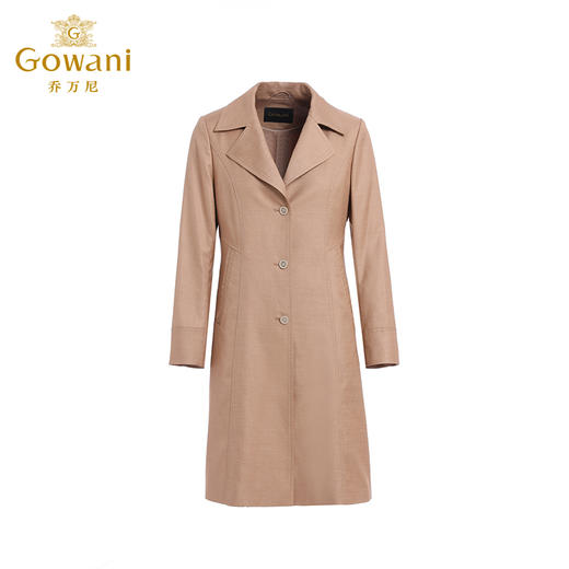 Gowani乔万尼秋季新品女士风衣修身显瘦中长款外套ET3A657801 商品图4