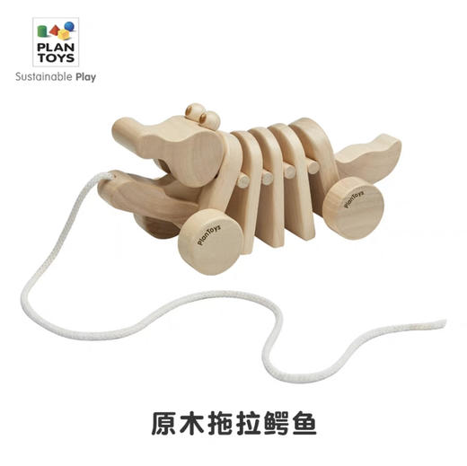 plan toys5271原木拖拉鳄鱼 商品图0