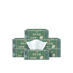 心相印抽纸3层100抽×6包柔厚亲肤面巾纸