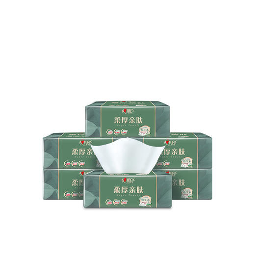 心相印抽纸3层100抽×6包柔厚亲肤面巾纸 商品图0
